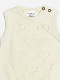 Load image into Gallery viewer, Hearts Pointelle Jacquard Knit Baby Romper