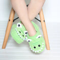 Load image into Gallery viewer, Green Alligator Slippers For Children (2-6 Years)