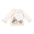Load image into Gallery viewer, Hedgehog & Pointelle Collar Sweater Pullover