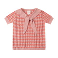 Load image into Gallery viewer, Gingham Sailor Top