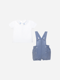Load image into Gallery viewer, Elephant Embroidery Collar and Dungaree Set