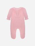 Load image into Gallery viewer, Pink Velour Babygrow