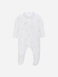 Load image into Gallery viewer, White Teddy Jersey Babygrow