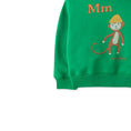 Load image into Gallery viewer, M For Monkey Print Hooded Jersey Fleece Pullover