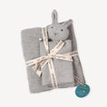 Load image into Gallery viewer, Bobble Knit Baby Blanket & Lovey Gift SET