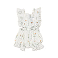 Load image into Gallery viewer, Bunny Ruffle Tie Back Short Romper