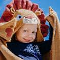 Load image into Gallery viewer, Lion Hooded Towel For Toddlers Ages 2 To 8 Years Old