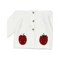 Load image into Gallery viewer, Strawberry Embroidered Pocket Baby Cardigan