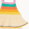 Load image into Gallery viewer, Bubble Frill Rainbow Stripe Romper