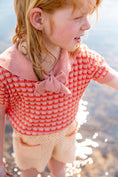 Load image into Gallery viewer, Gingham Sailor Top