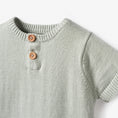 Load image into Gallery viewer, On The Farm Knit Henley + Organic Muslin Short Set