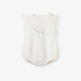 Load image into Gallery viewer, Elephant Flutter Sleeve Knit Bubble Romper