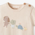 Load image into Gallery viewer, Pond Friends Knit Shortall Romper
