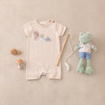 Load image into Gallery viewer, Pond Friends Knit Shortall Romper
