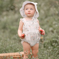 Load image into Gallery viewer, Cherry Picnic Swiss Dot Sunsuit