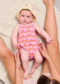 Load image into Gallery viewer, Gull Pink Waves Knitted Romper