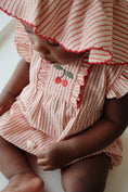 Load image into Gallery viewer, Amour Stripe Ellie Frill Romper