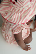 Load image into Gallery viewer, Amour Stripe Ellie Frill Romper