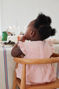 Load image into Gallery viewer, Amour Stripe Ellie Frill Romper