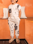 Load image into Gallery viewer, Beige Terry Flightsuit with Print