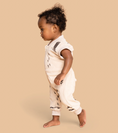 Load image into Gallery viewer, Beige Terry Flightsuit with Print