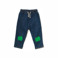 Load image into Gallery viewer, Recycled Denim Green Apple Patch Baby Pant