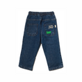 Load image into Gallery viewer, Recycled Denim Green Apple Patch Baby Pant
