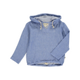 Load image into Gallery viewer, Dark Blue St. Ives Gauze Hooded Top