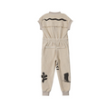 Load image into Gallery viewer, Beige Terry Flightsuit with Print