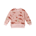 Load image into Gallery viewer, Pink Printed Terry Sweatshirt