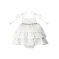 Load image into Gallery viewer, Baby Girl Layered Ruffle Dress with Piping