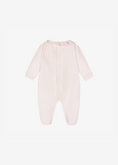 Load image into Gallery viewer, Pink Voile Velour Footie