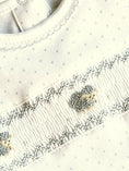 Load image into Gallery viewer, Sheep Hand Smocked Baby Footie Pima Cotton