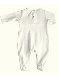 Load image into Gallery viewer, Sheep Hand Smocked Baby Footie Pima Cotton