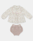 Load image into Gallery viewer, Peonia Blouse and Knit Bloomer Set