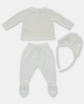 Load image into Gallery viewer, Tenerezza White Knit Layette Set