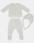 Load image into Gallery viewer, Tenerezza White Knit Layette Set