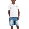 Load image into Gallery viewer, White Fairbanks Palm Tree Polo