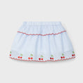 Load image into Gallery viewer, Seersucker Cherry Skirt