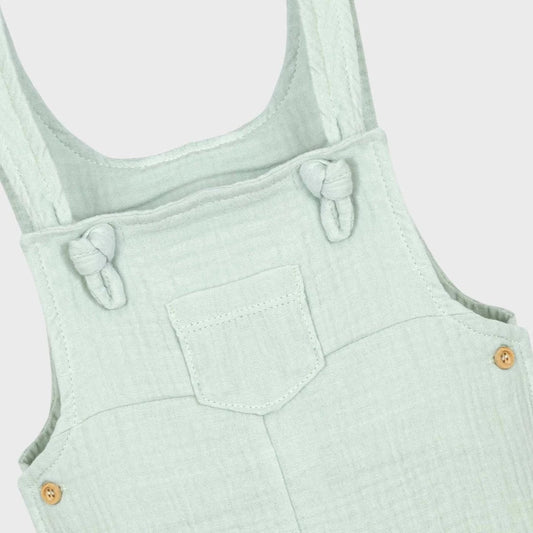 Bib overalls organic knotted handles