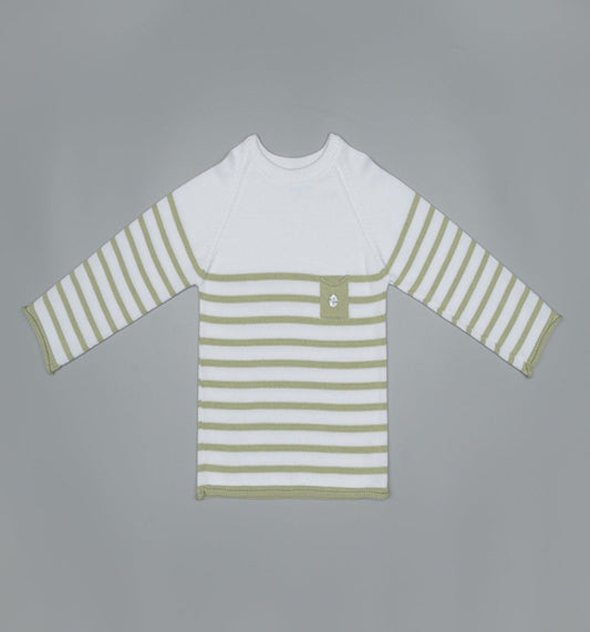 Striped Pocket Sweatshirt