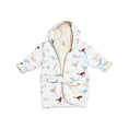 Load image into Gallery viewer, Whales Hooded Baby Bathrobe
