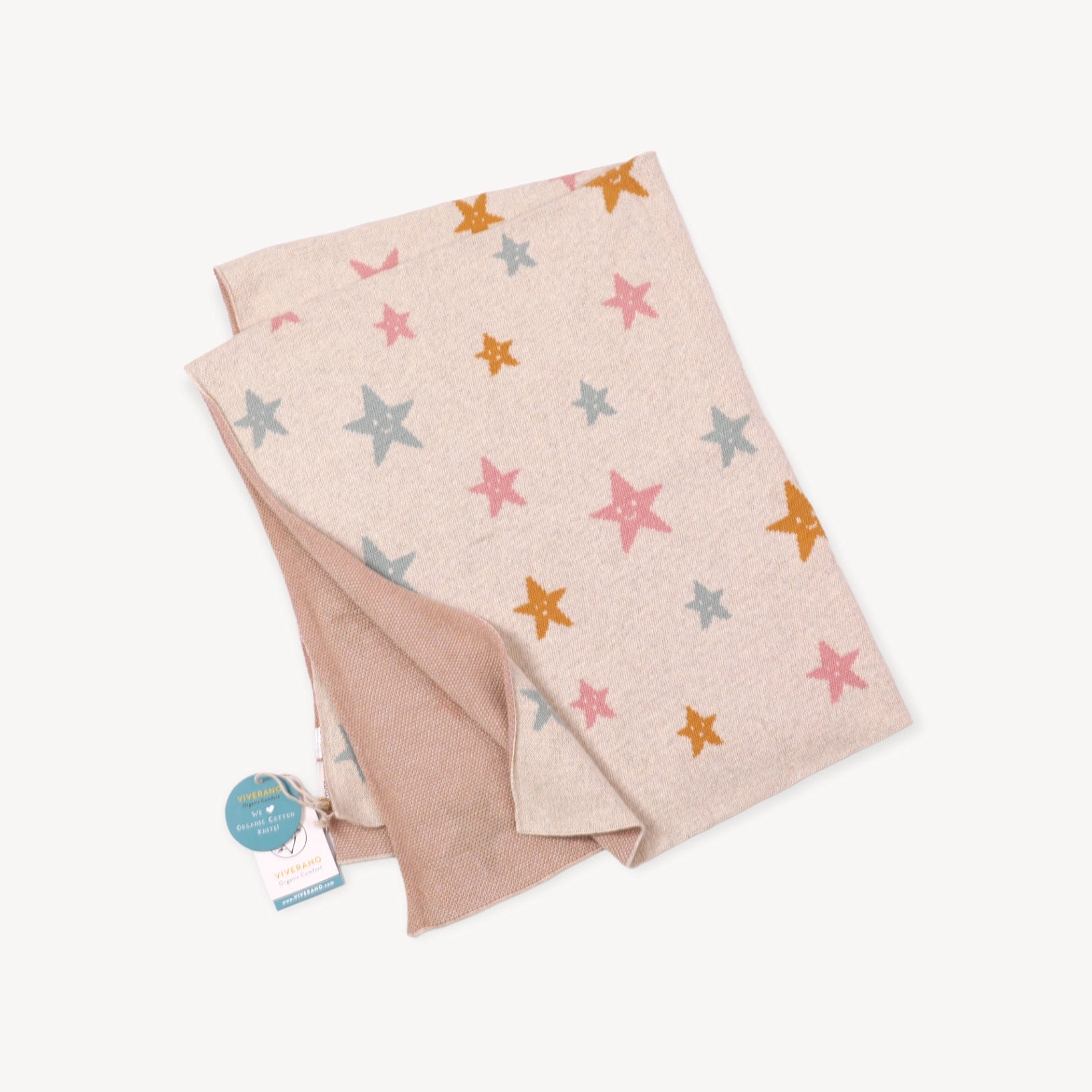 Stars Baby Jacquard Knit Blanket & Lovey Gift SET