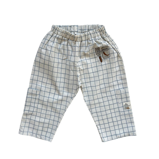 Wide Checked Seeds Trousers