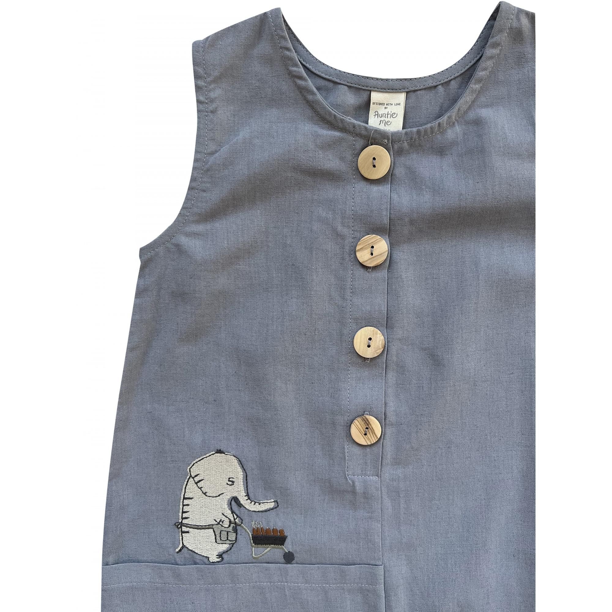 Dapple Grey Elephant Jumpsuit