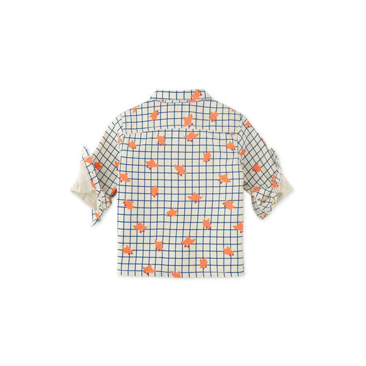 Fox Grid Print Shirt