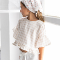 Load image into Gallery viewer, Gingham Flutter Sleeve Romantic Blouse
