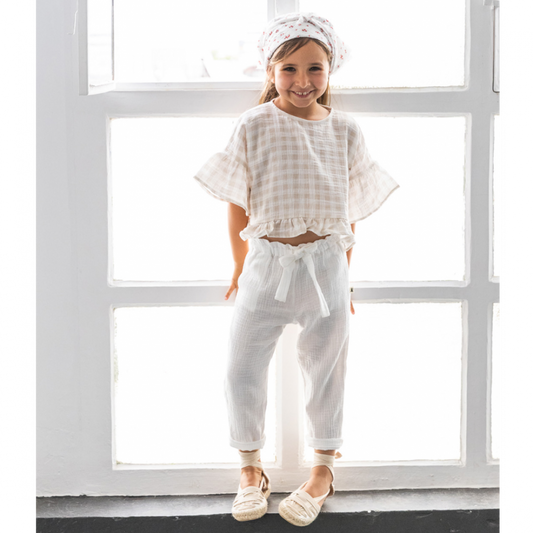 Gauze Relaxed Fit Trouser