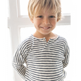 Load image into Gallery viewer, Striped Henley Long Sleeve
