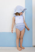 Load image into Gallery viewer, Seersucker Frilled Cotton One Piece
